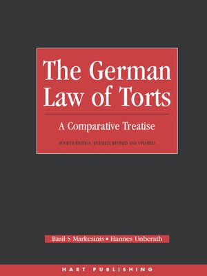 cover image of The German Law of Torts